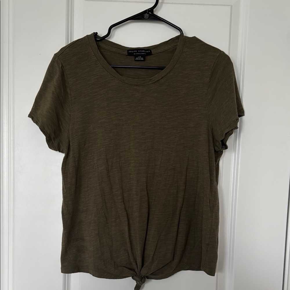 Olive Green Women's Top